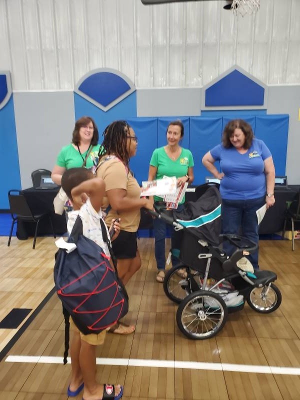 The Union County Public Schools Information booth.