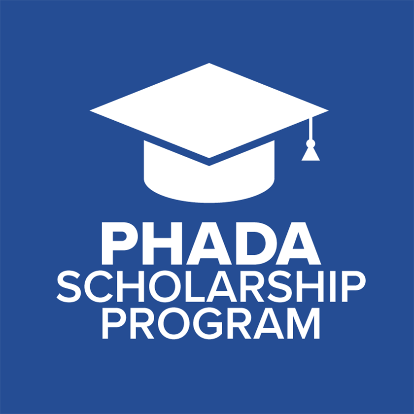 PHADA Scholarship Program logo.