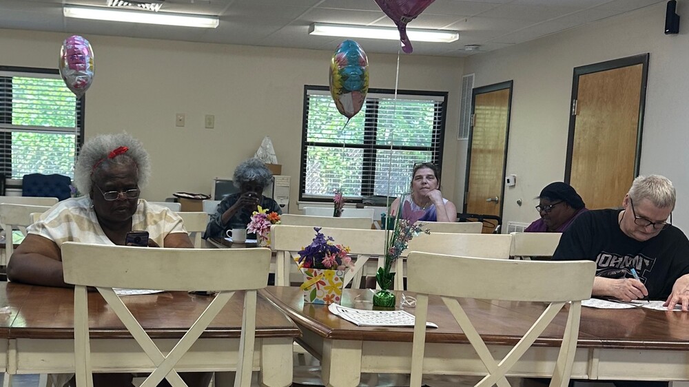 Residents at the Mothers Day Tea.