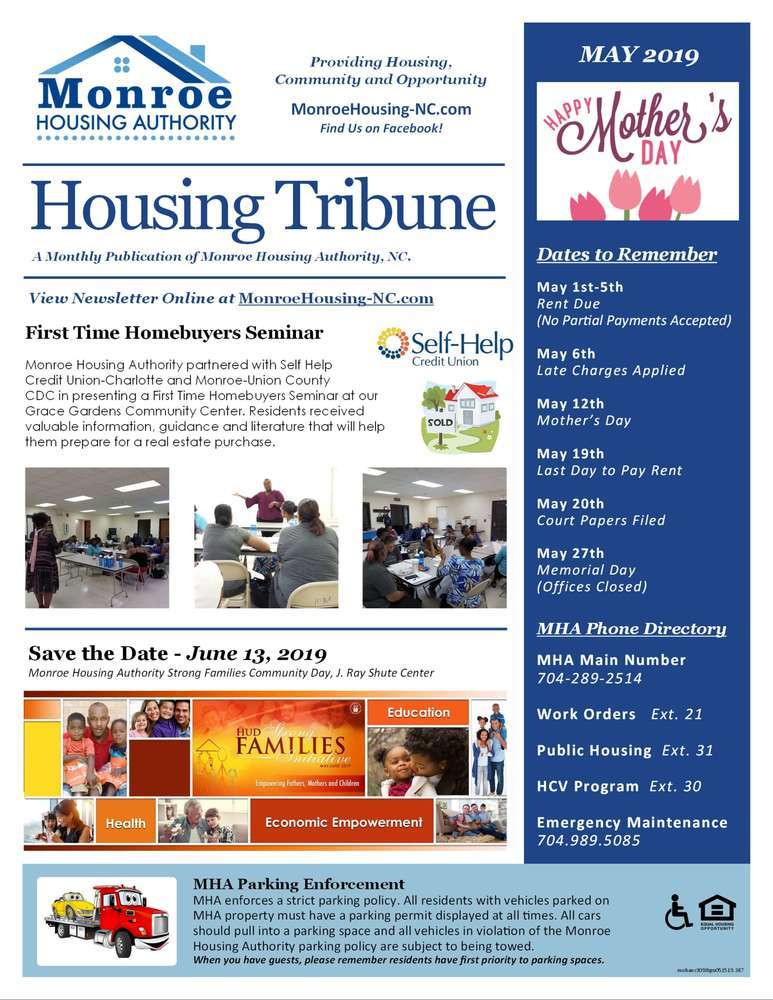 MHA Tribune May 2019 Page 1