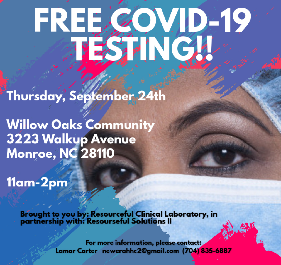 Free COVID-19 Testing for Willow Oaks Residents