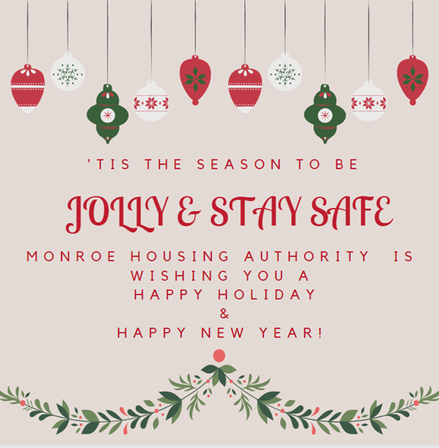 Tis the season to be jolly & stay safe - all information above