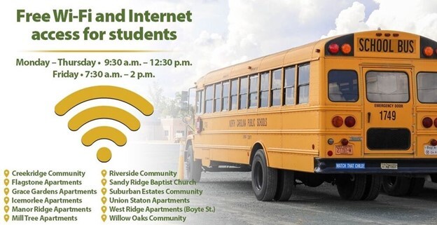 Free wifi and internet access for students -all information below
