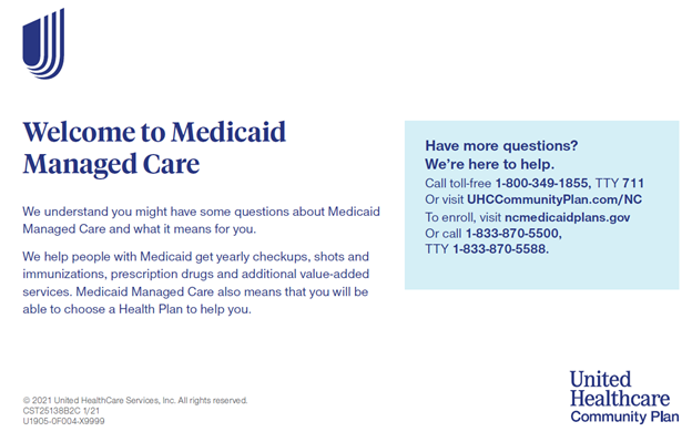 Welcome to Medicaid Managed Care