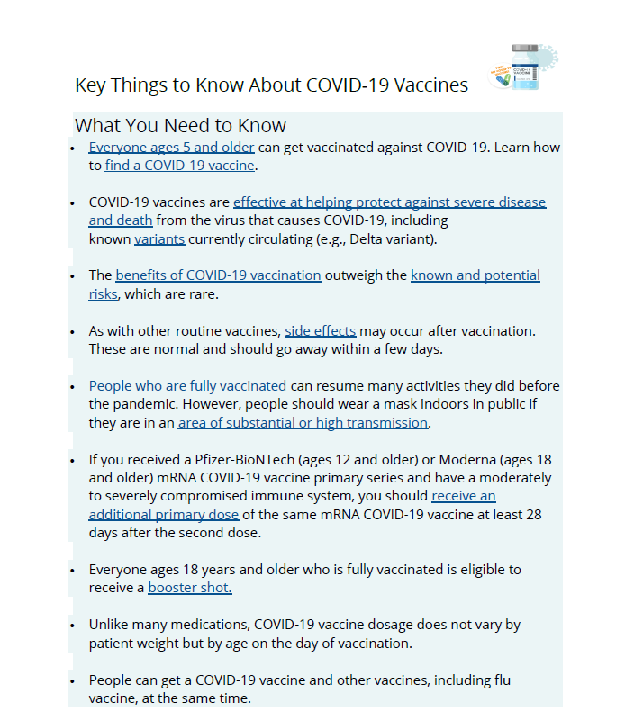 Key Things to Know About COVID19 Vaccine